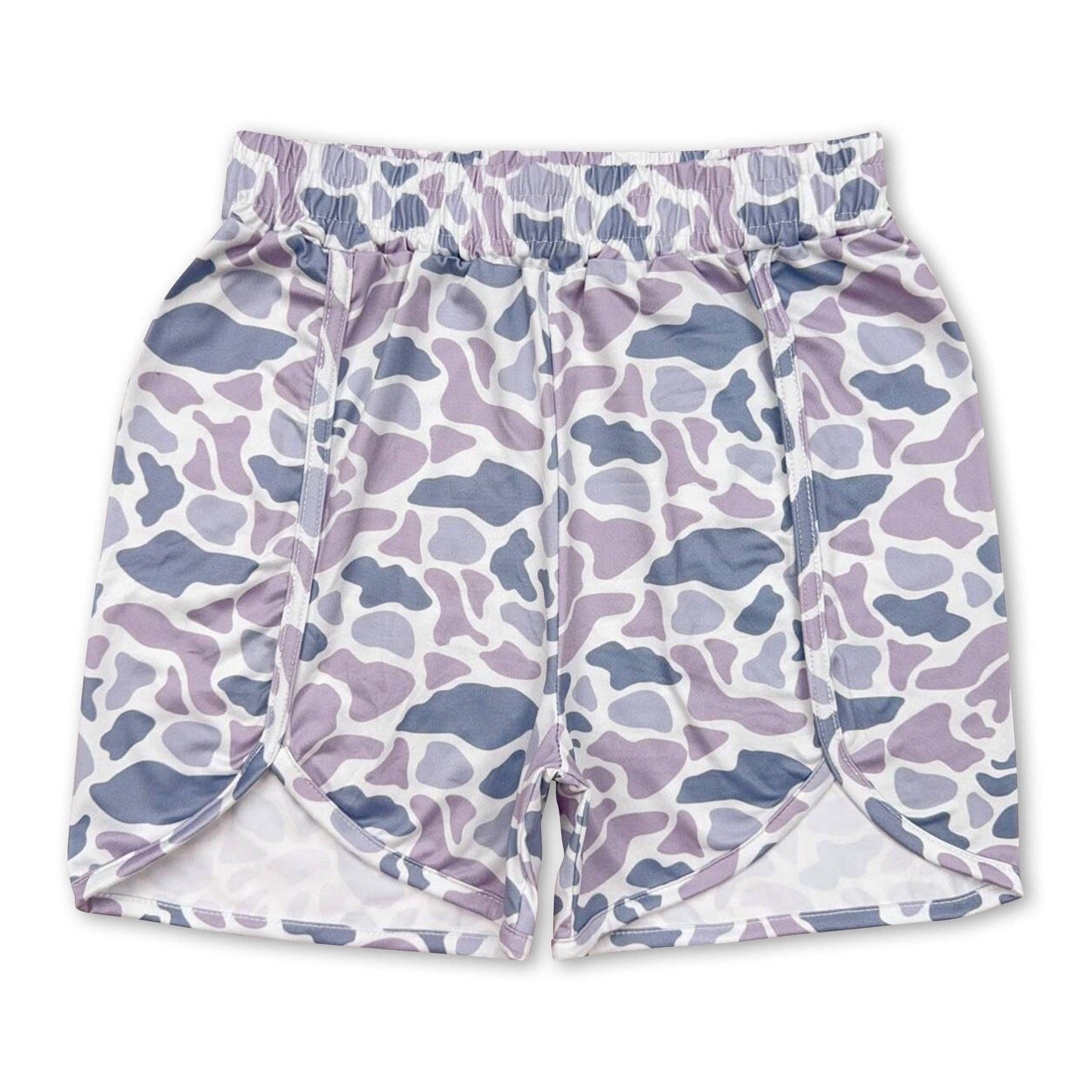 Grey Camo Women Shorts: M